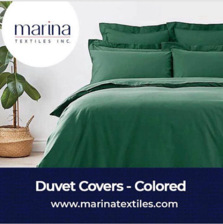 COLOURED DUVET COVERS – Marina Textiles Inc.