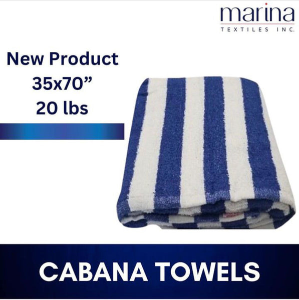 NUEVO PRODUCTO 35x70” TOALLAS CABANA 20 LBS 